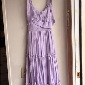 Miami Light Purple Tiered Maxi Dress